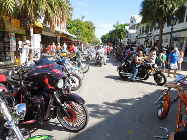 Poker Run 2012 photo - Duval Street, Key West